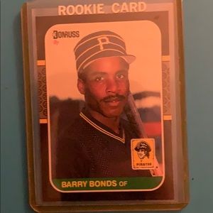 A 1987 Barry Bonds Donruss baseball card